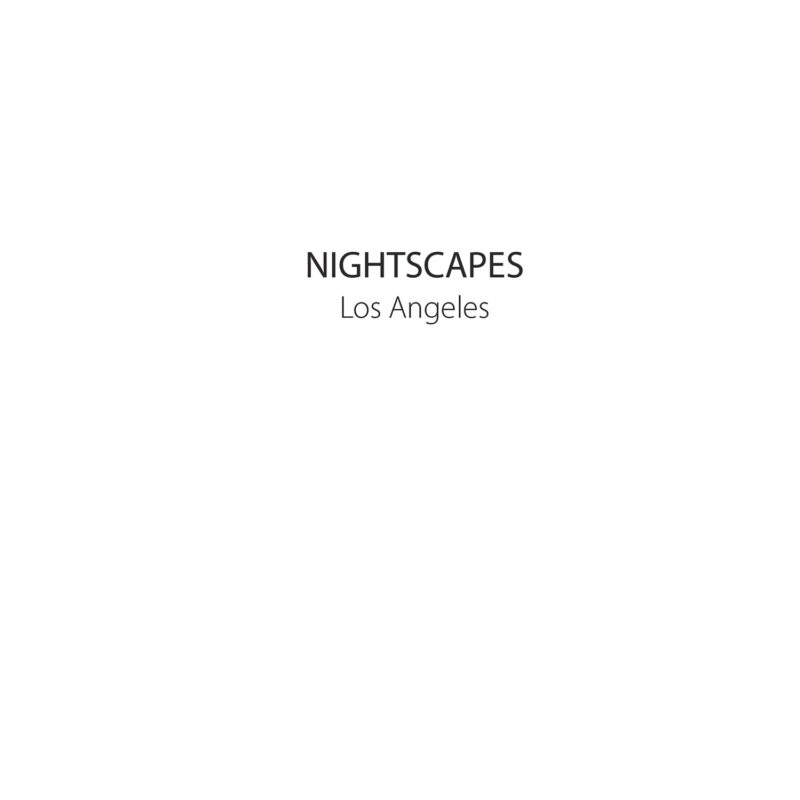 the title page, Nightscapes, Los Angeles