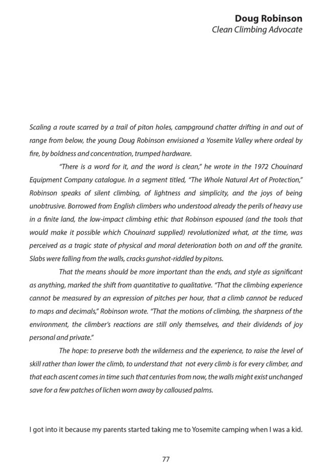 Doug Robinson, page 1